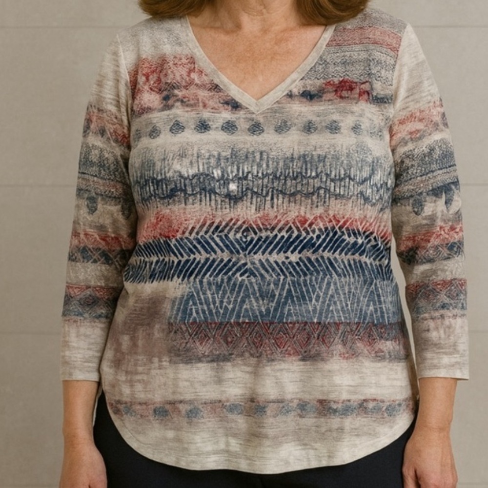 Chic French Blue Top